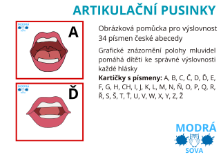 Artikulační pusinky, 34 kartiček
